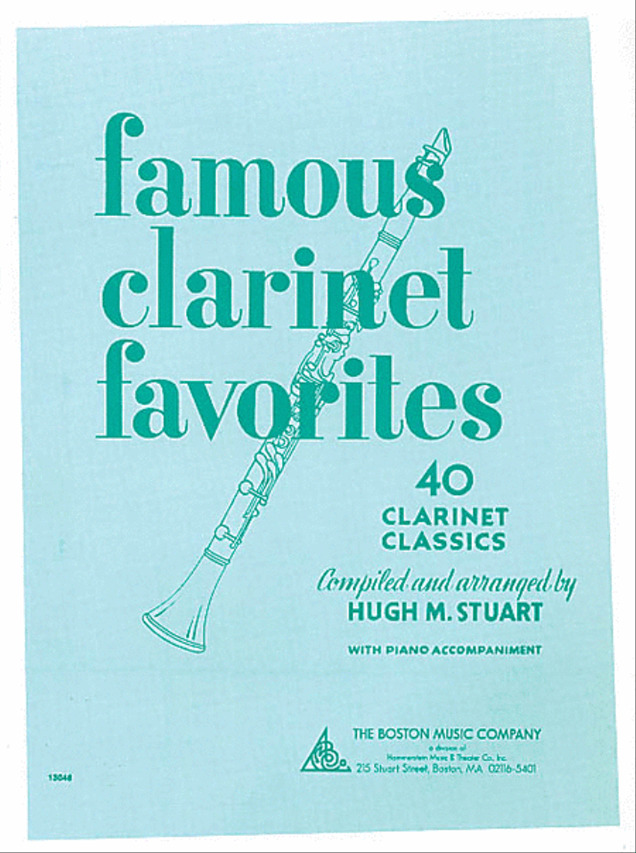 Famous Clarinet Favorites Clarinet Solo scores gallery preview page 1