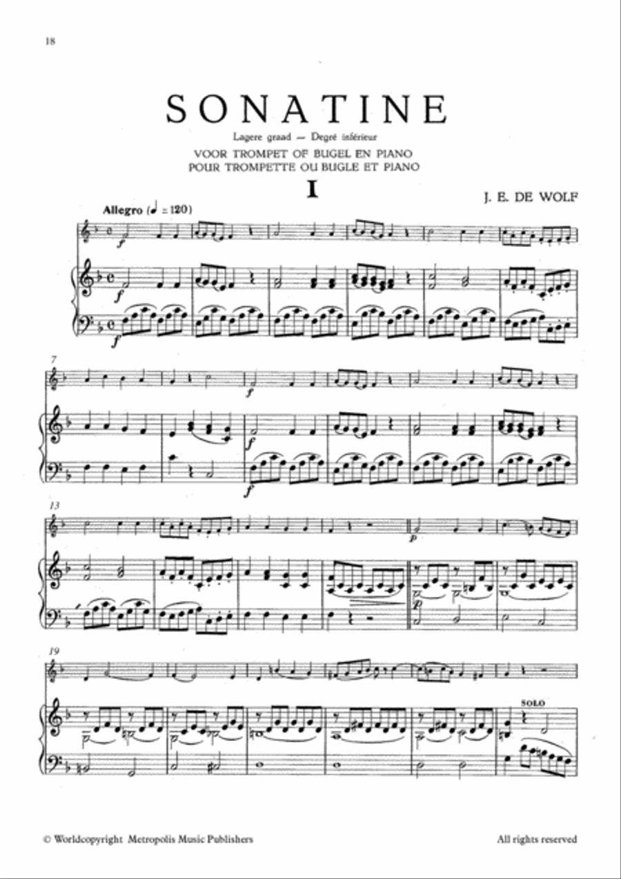 Selected Works for Trumpet and Piano Trumpet Solo scores gallery preview page 4