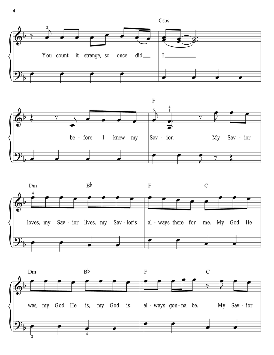 My Savior My God My Savior My God Voice scores gallery preview page 4