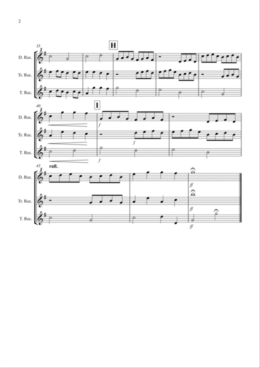 Pachelbel's Canon for Recorder Trio Recorder scores gallery preview page 2