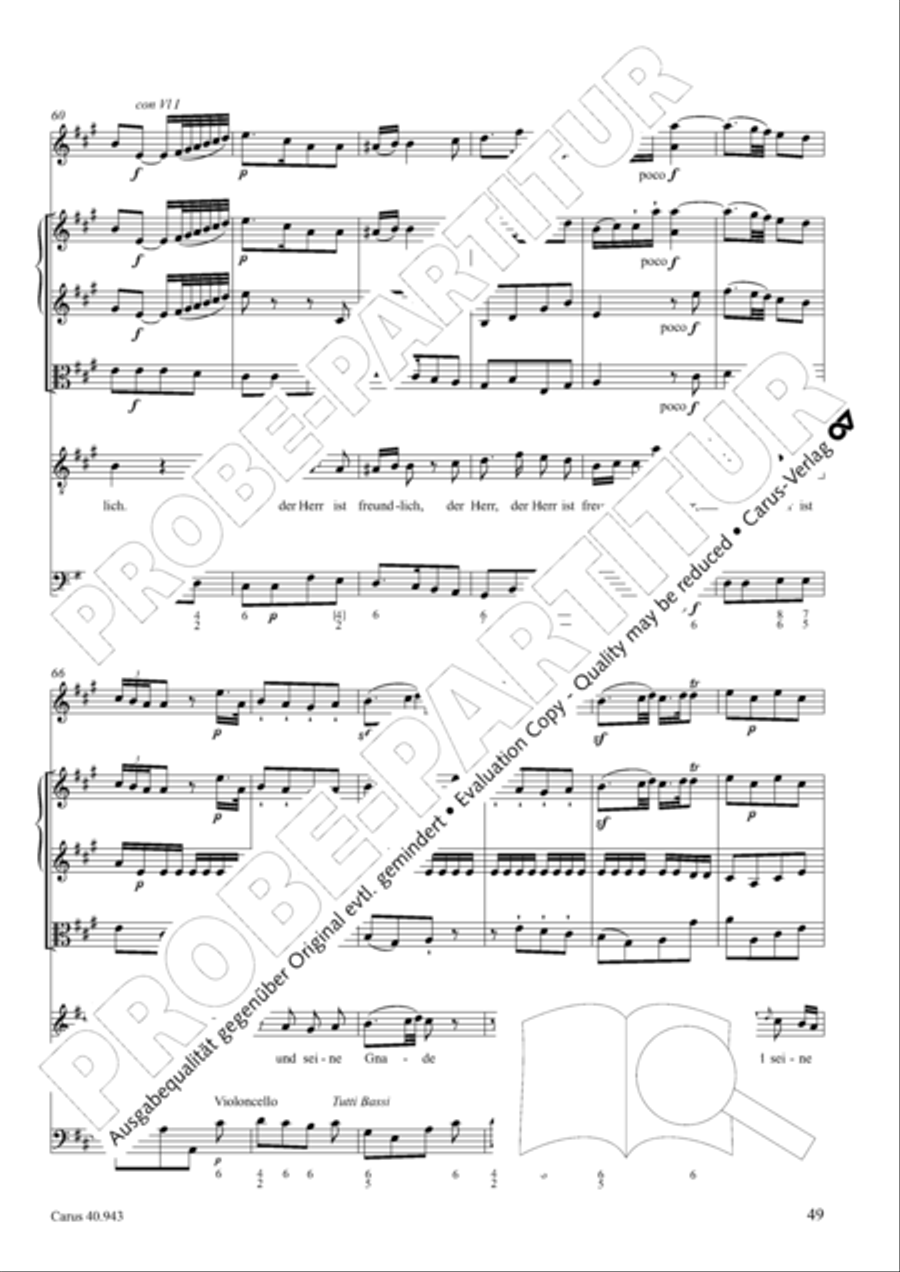 Shout to the Lord, all the earth (Jauchzet dem Herrn, alle Welt) 4-Part scores gallery preview page 56