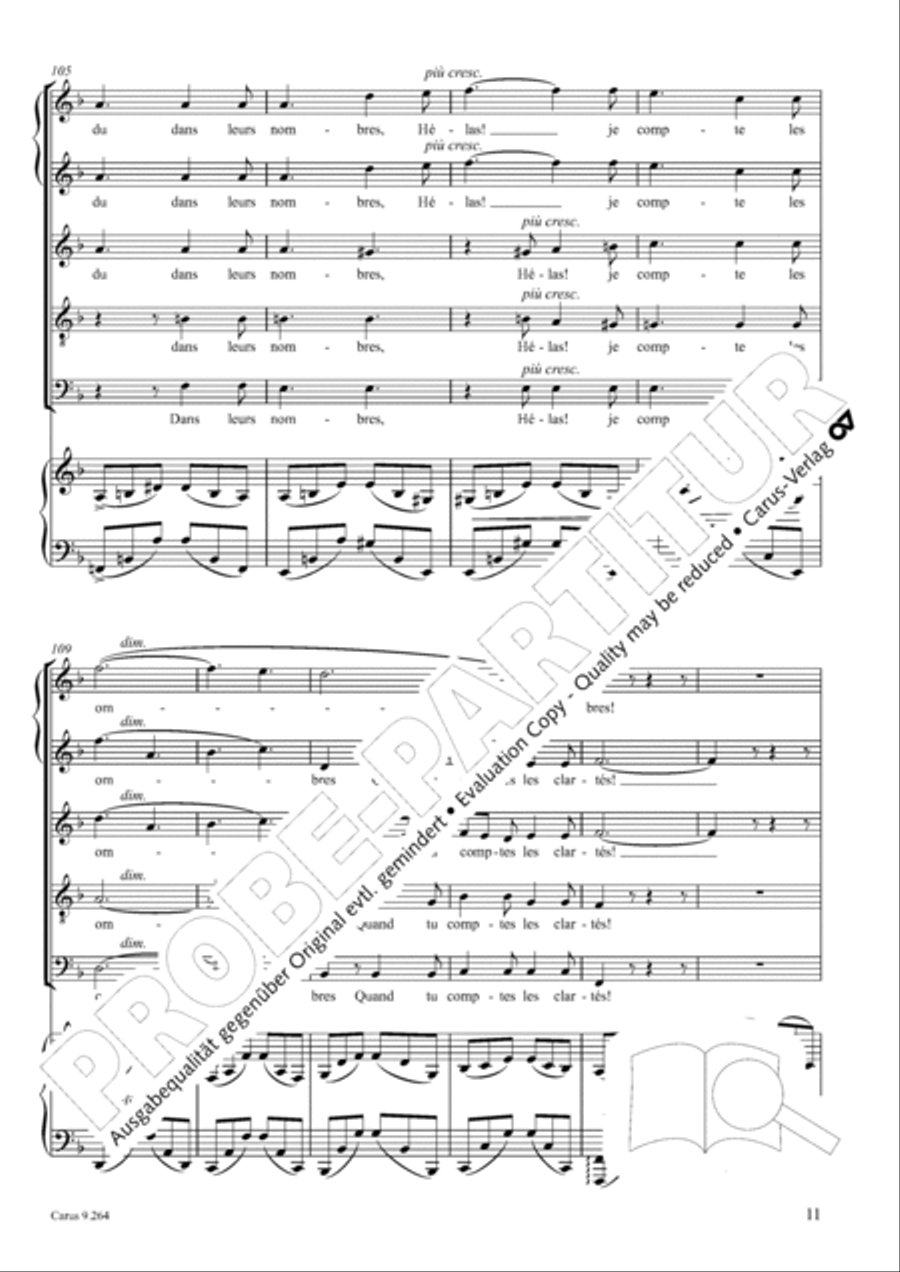 Soiree en mer Soiree en mer SSATB scores gallery preview page 12