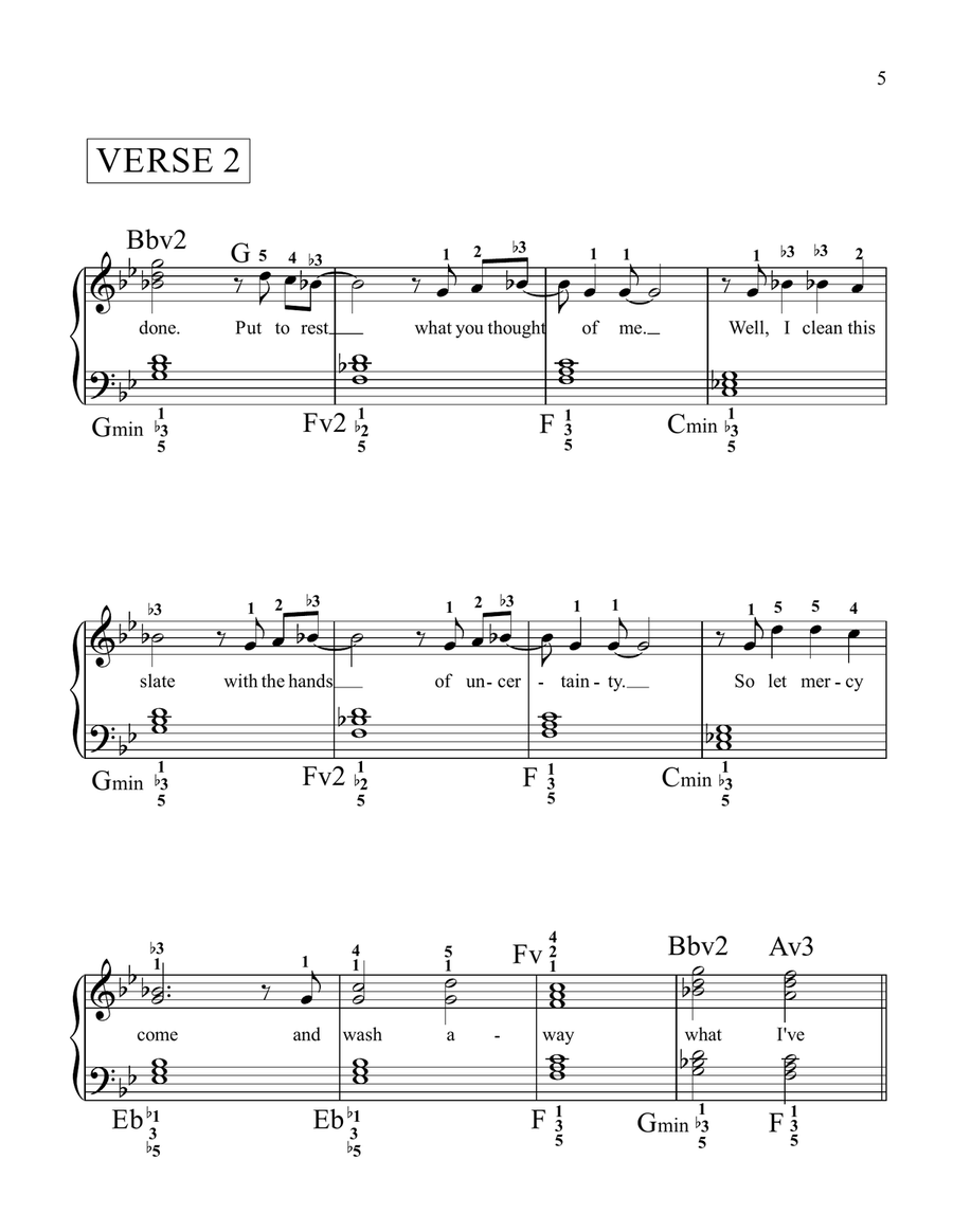 What I've Done Easy Piano scores gallery preview page 5