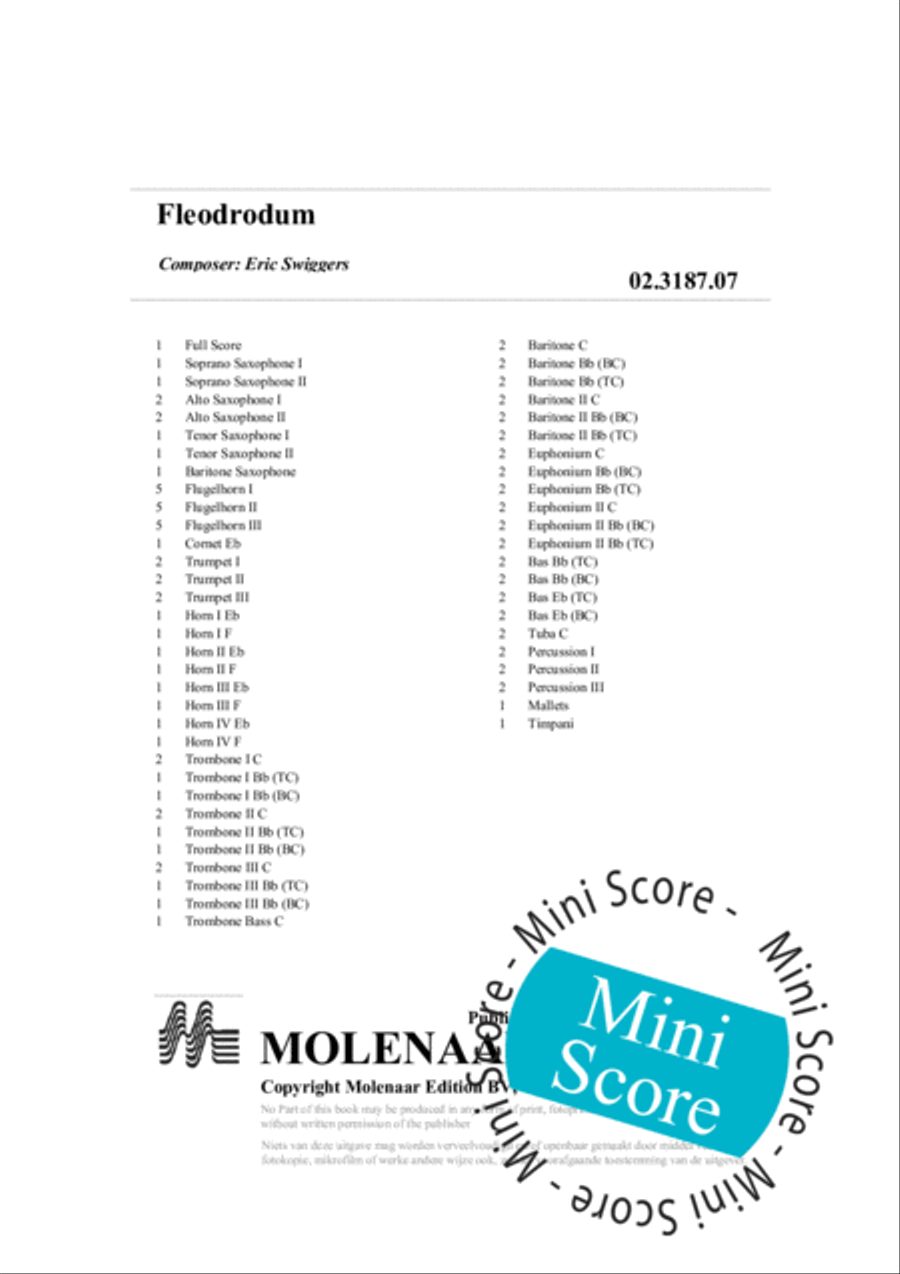 Fleodrodum Fanfare Band scores gallery preview page 4