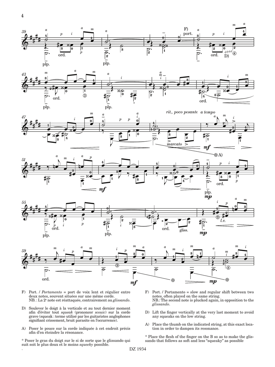 Les 100 de Roland Dyens - Rue La Quintinie by Roland Dyens Classical Guitar - Digital Sheet Music page 4