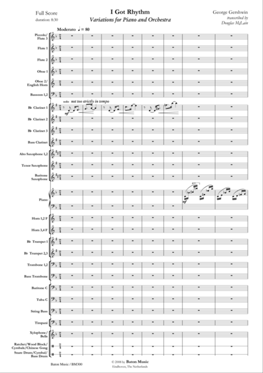 I Got Rhythm I Got Rhythm Concert Band scores gallery preview page 2