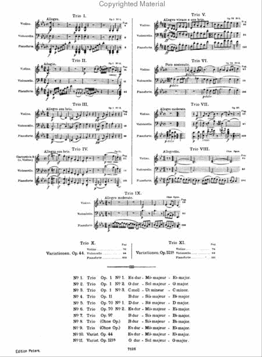 Trios - Volume I Piano Trio scores gallery preview page 2