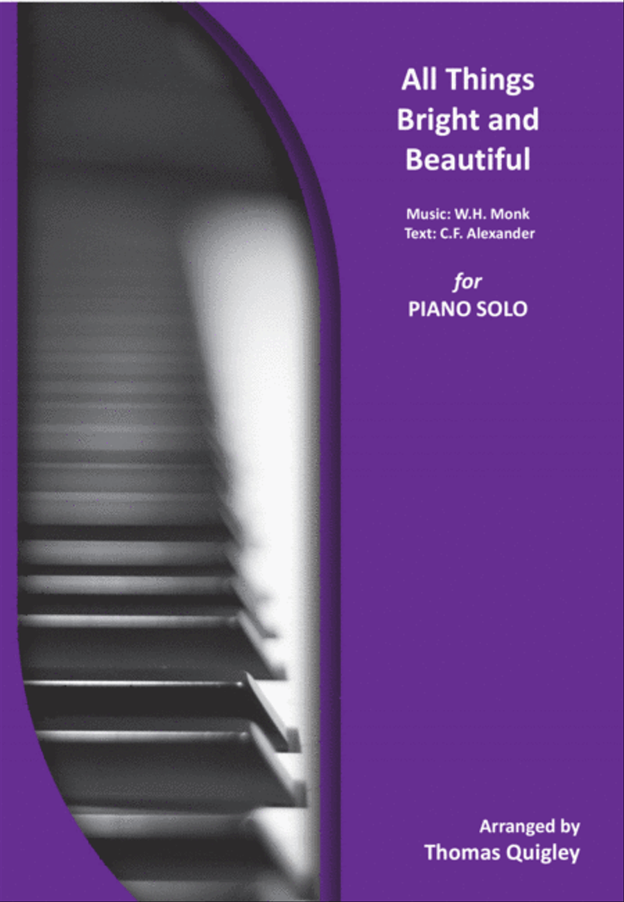 All Things Bright and Beautiful Piano Solo scores gallery preview page 1