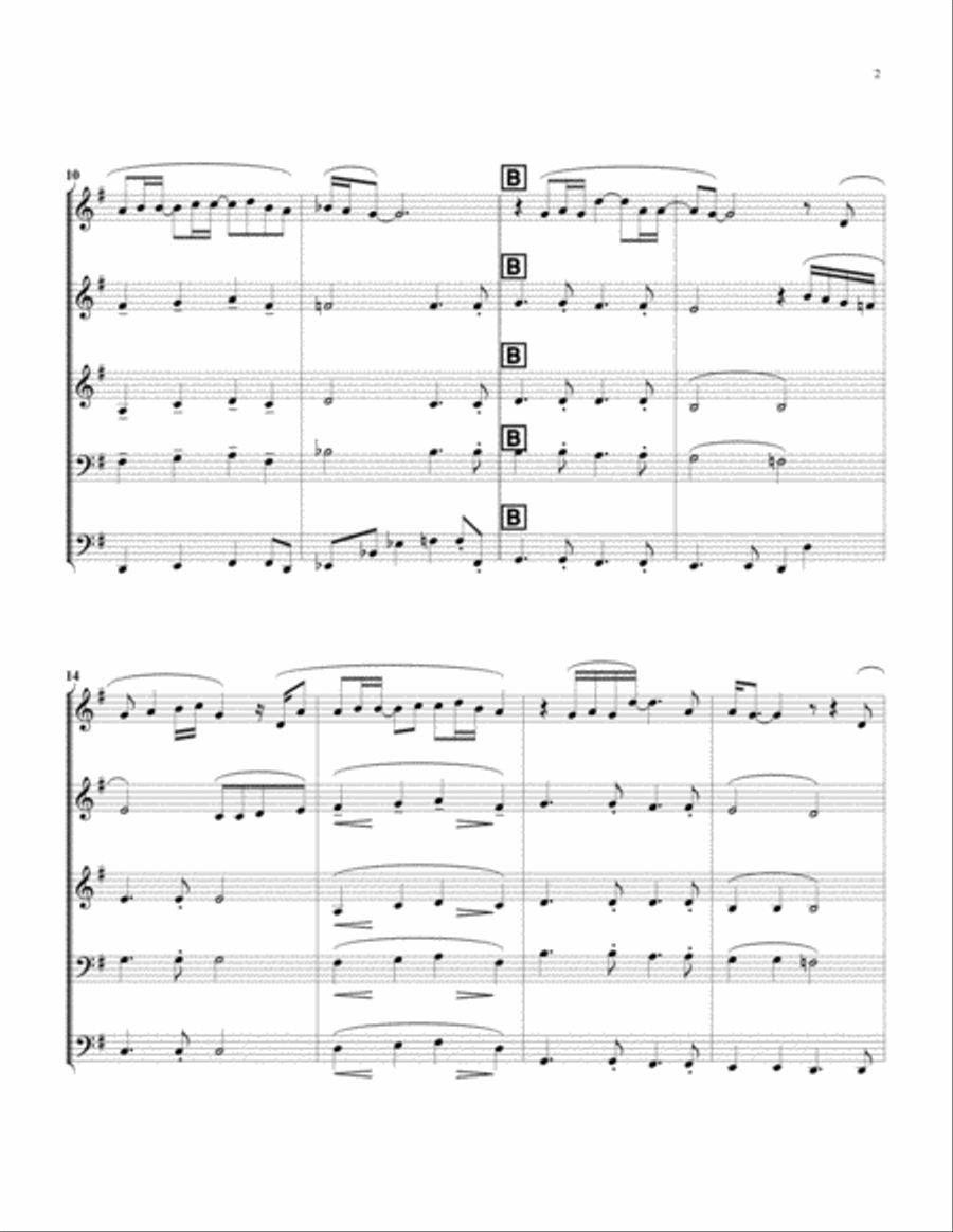 She's Got A Way Brass Ensemble scores gallery preview page 3