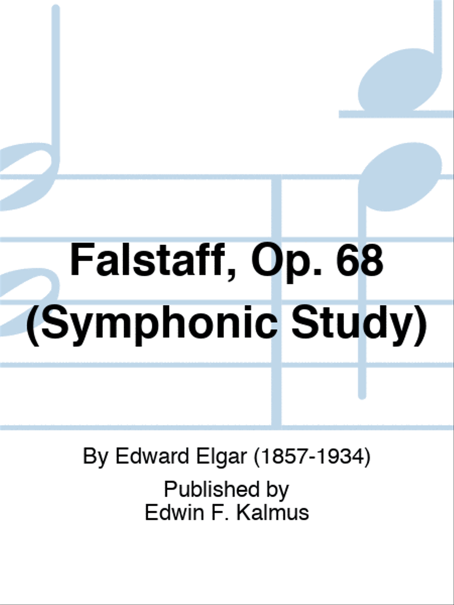 Falstaff, Op. 68 (Symphonic Study) Set of Parts scores gallery preview page 1