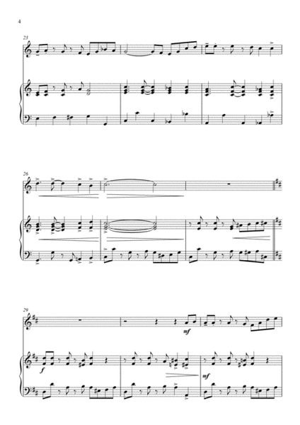 Battle Hymn of the Republic - Jazz Arrangement - for Violin and Piano image number null