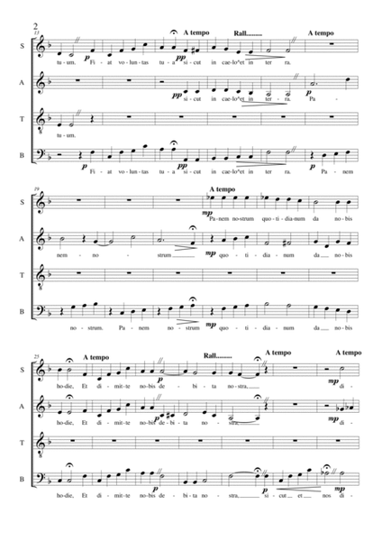 Pater noster - Eucharistic Prayer for Choir SATB a cappella image number null
