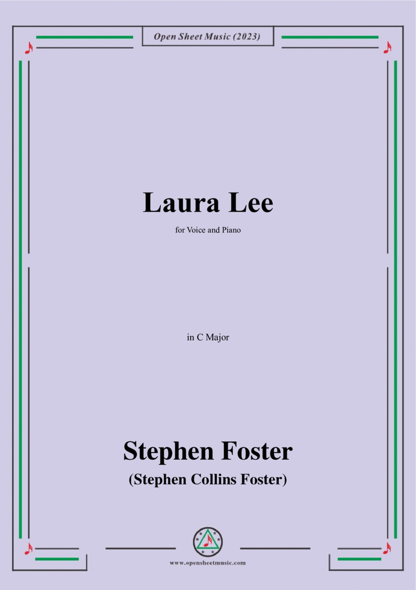 S. Foster-Laura Lee,in C Major