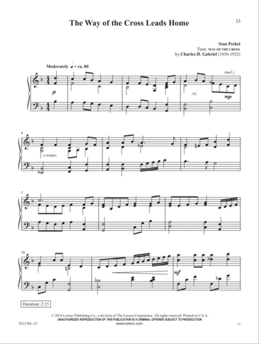 Blessed Redeemer Piano Solo scores gallery preview page 12