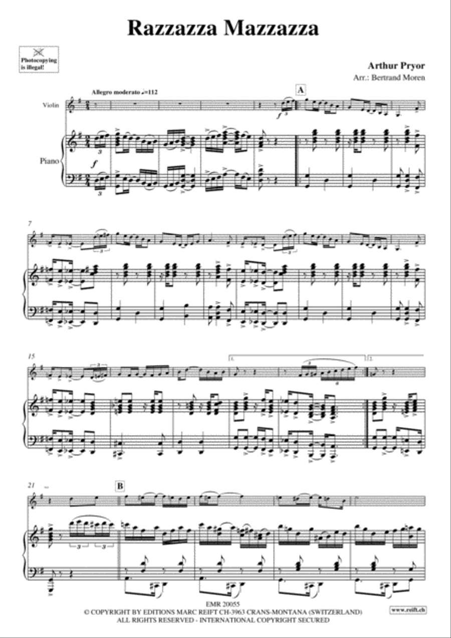 Razzazza Mazzazza Razzazza Mazzazza Violin Solo scores gallery preview page 3