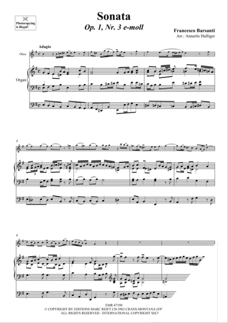 Sonata Sonata Oboe scores gallery preview page 3