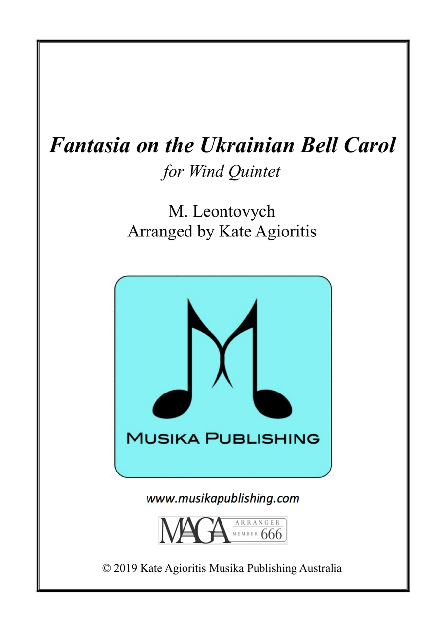 Fantasia on the Ukrainian Bell Carol - for Wind Quintet Woodwind Quintet scores gallery preview page 1