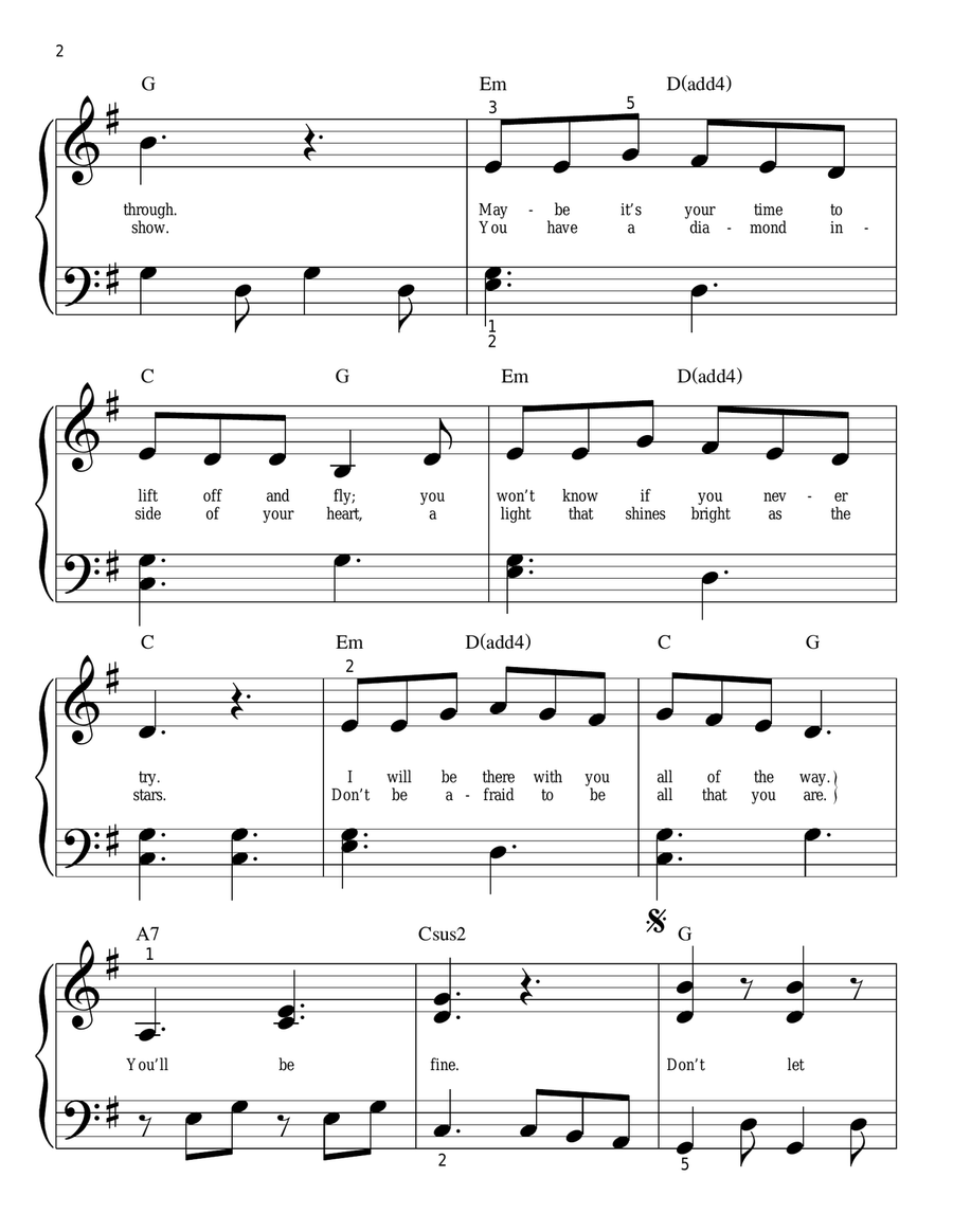 Make Some Noise Easy Piano scores gallery preview page 2