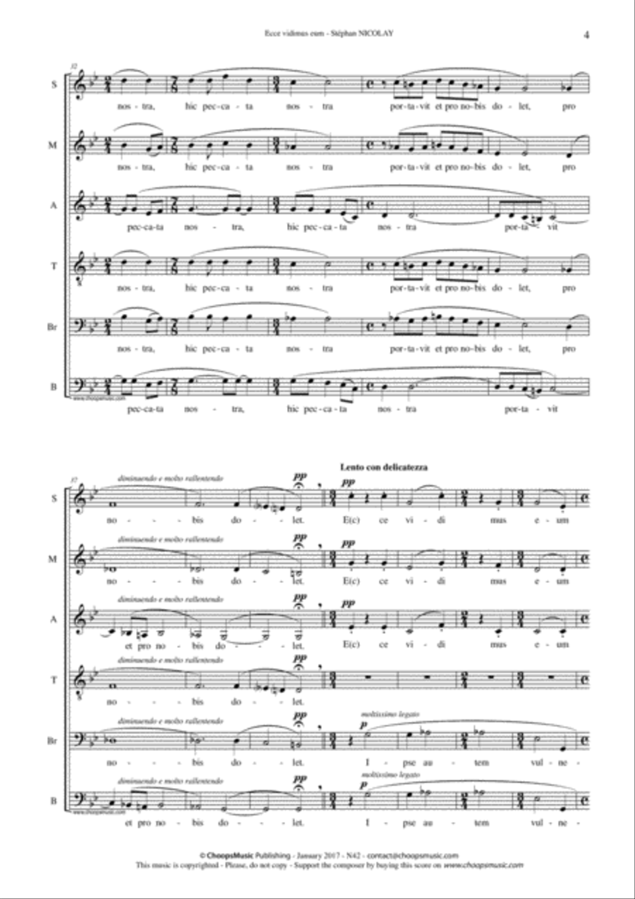 Ecce vidimus eum Divisi scores gallery preview page 5