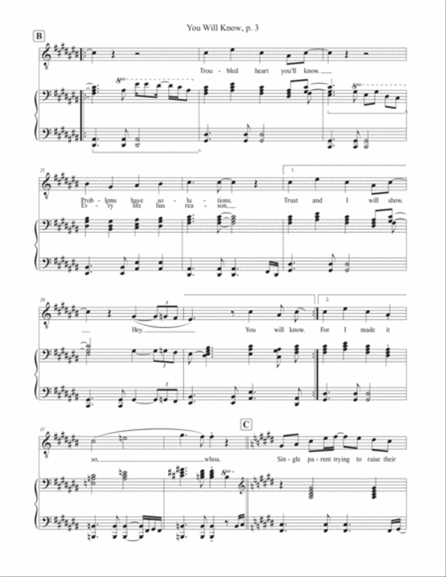 You Will Know Voice scores gallery preview page 4