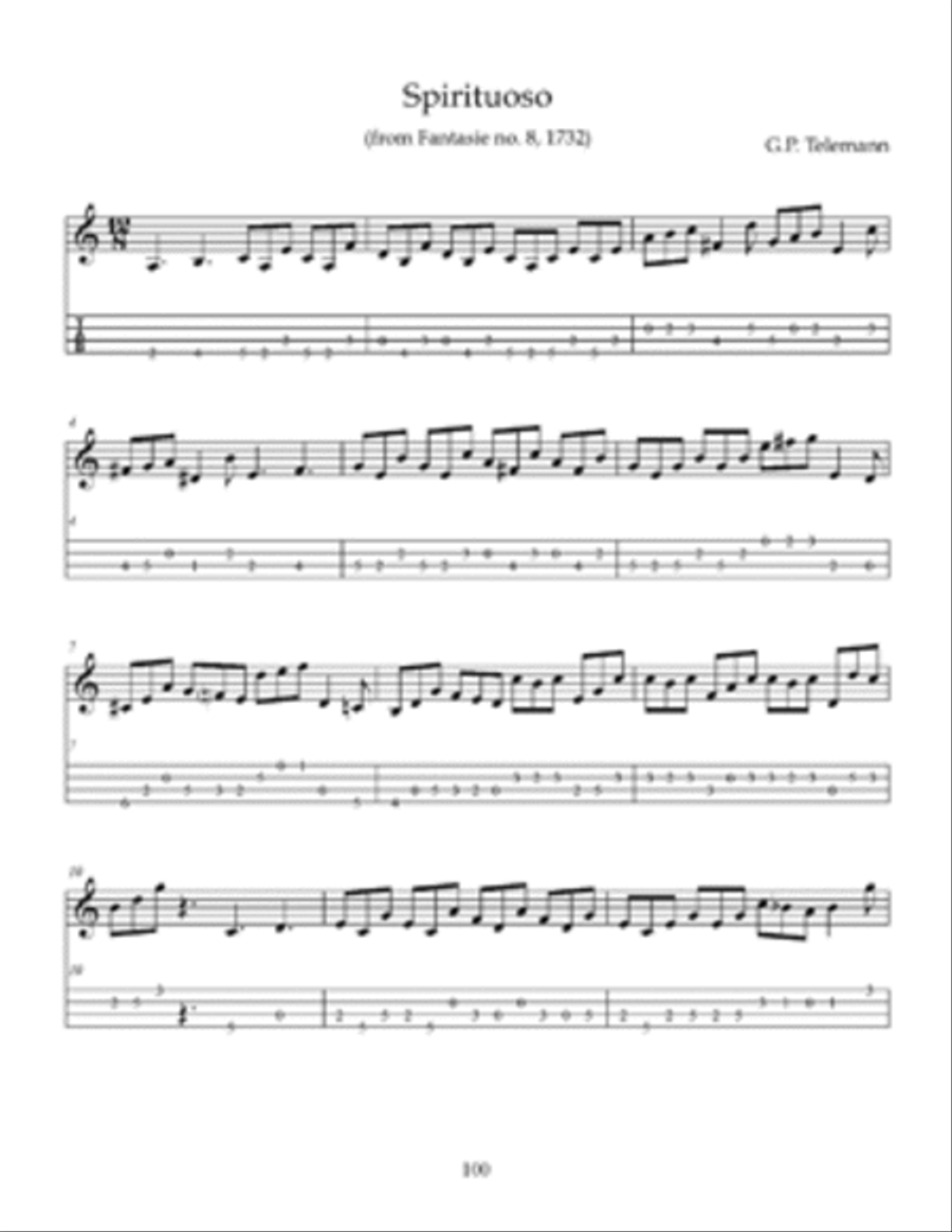 Telemann for Mandolin Telemann for Mandolin Mandolin scores gallery preview page 2