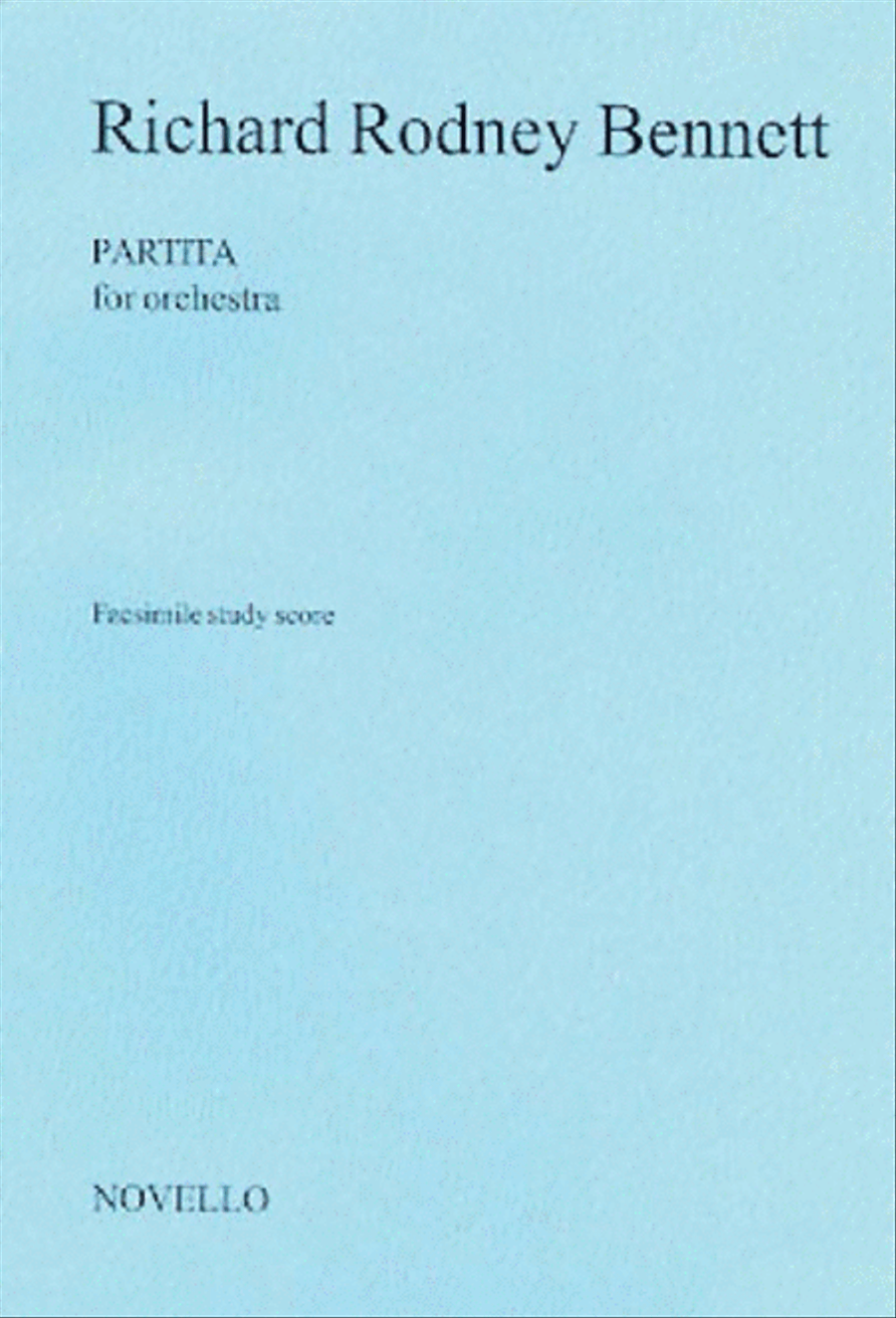 Richard Rodney Bennett: Partita For Orchestra Orchestra scores gallery preview page 1