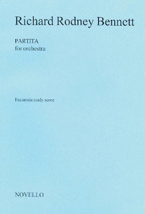 Book cover for Richard Rodney Bennett: Partita For Orchestra