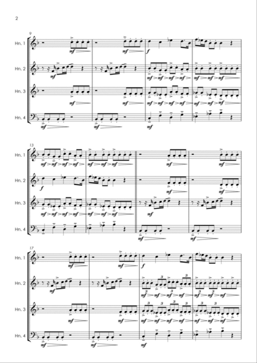 Wonderful Christmastime Horn scores gallery preview page 4