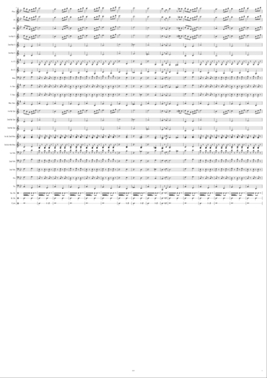 Mississippi State Troopers March Marching Band scores gallery preview page 5