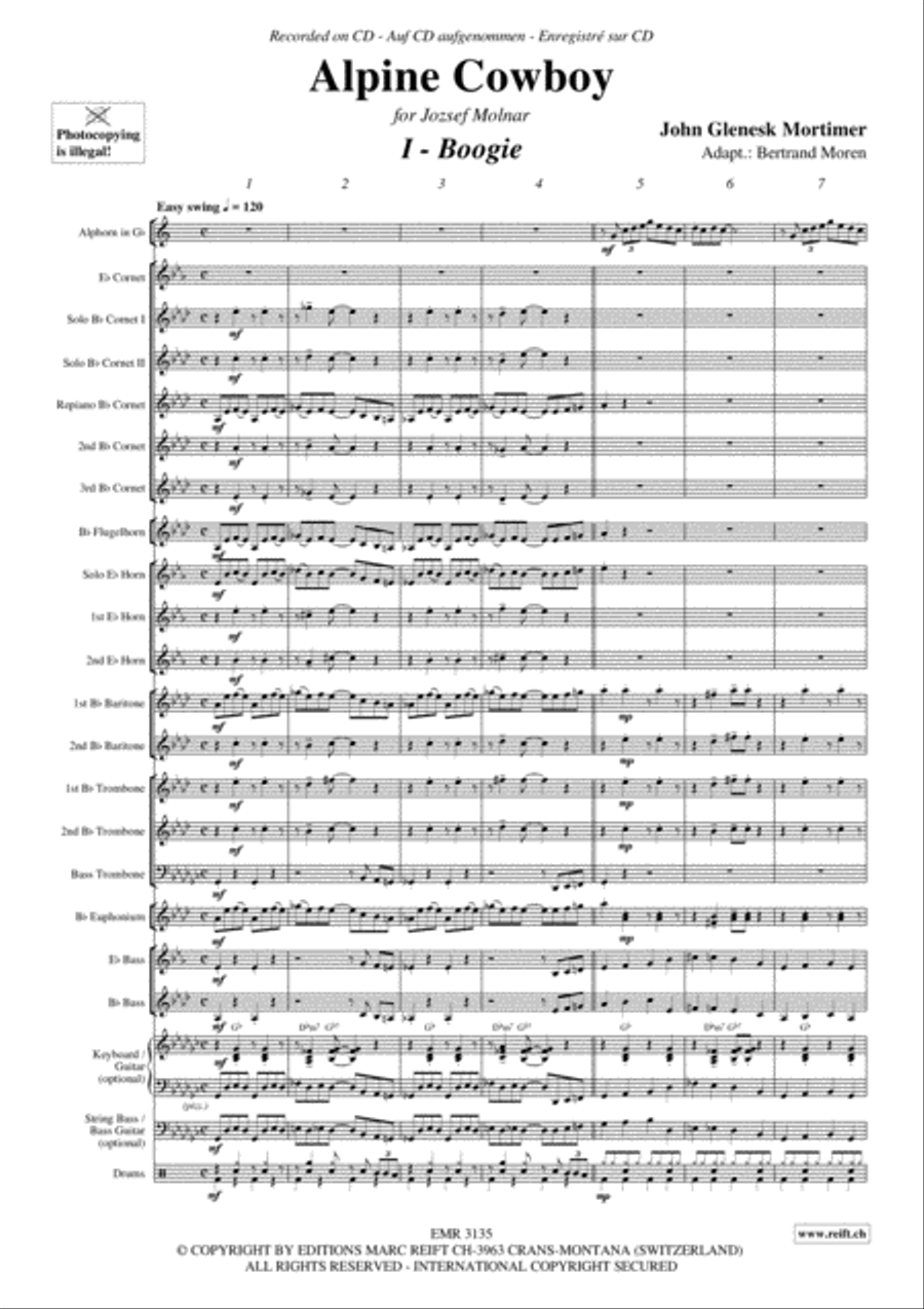Alpine Cowboy Alpine Cowboy Brass Band scores gallery preview page 4