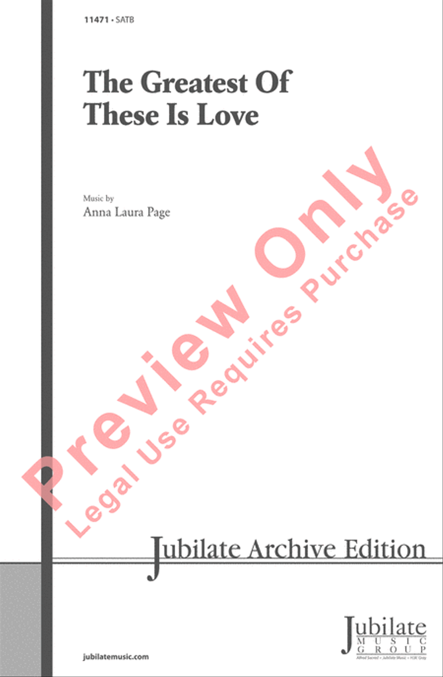 The Greatest of These Is Love 4-Part scores gallery preview page 2