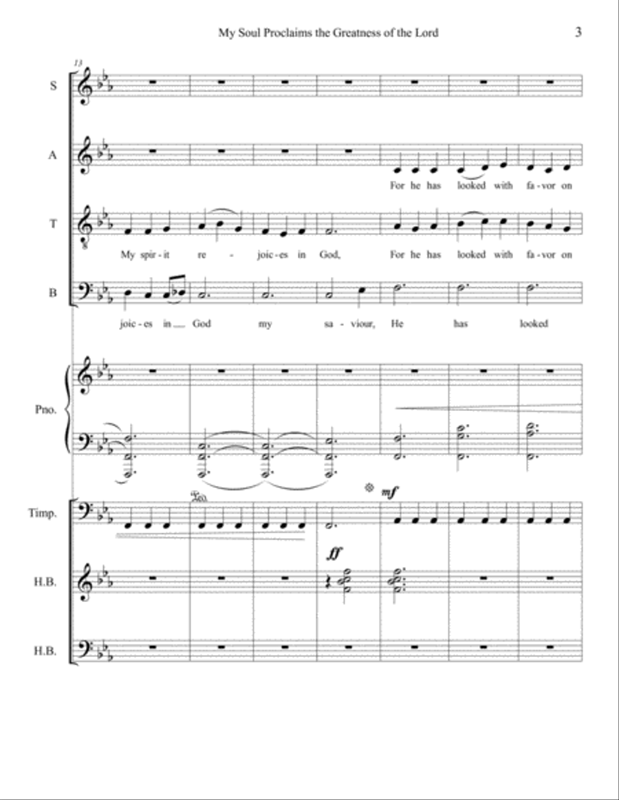 My soul Proclaims the Greatness of the Lord Choir scores gallery preview page 3