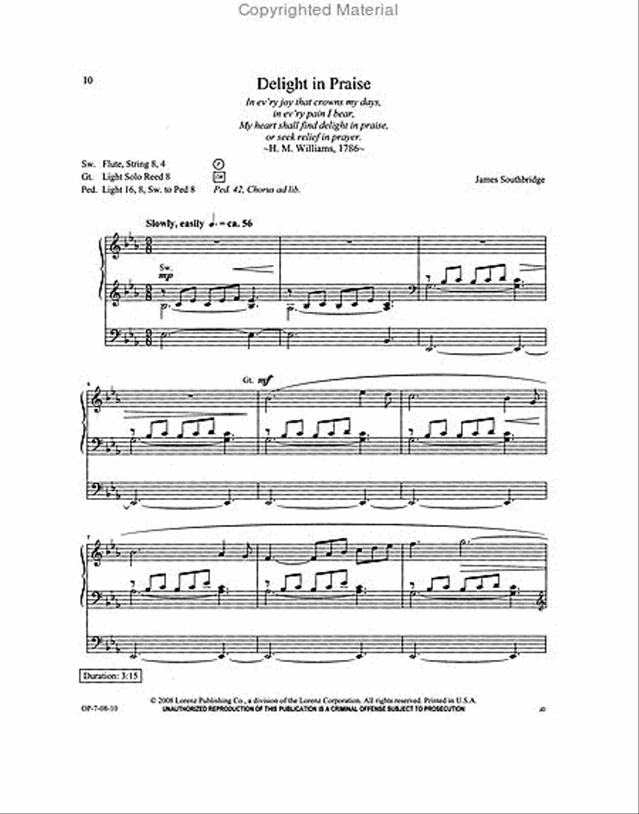 The Organist's Library, Vol. 45 Organ Solo scores gallery preview page 3