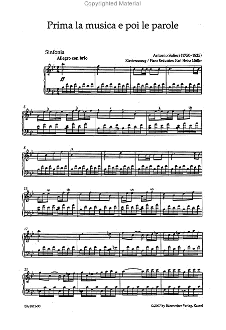 Prima la musica e poi le parole Bassoon scores gallery preview page 2