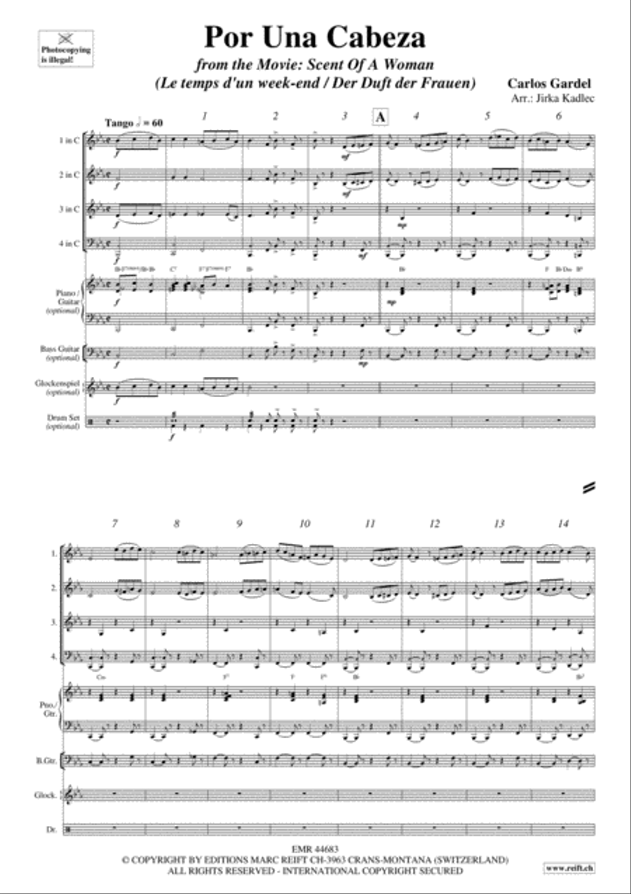 Por Una Cabeza Por Una Cabeza Trombone scores gallery preview page 3