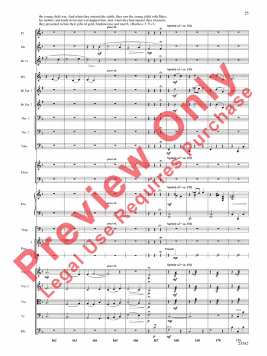 Glory to the Newborn King! Choir scores gallery preview page 26