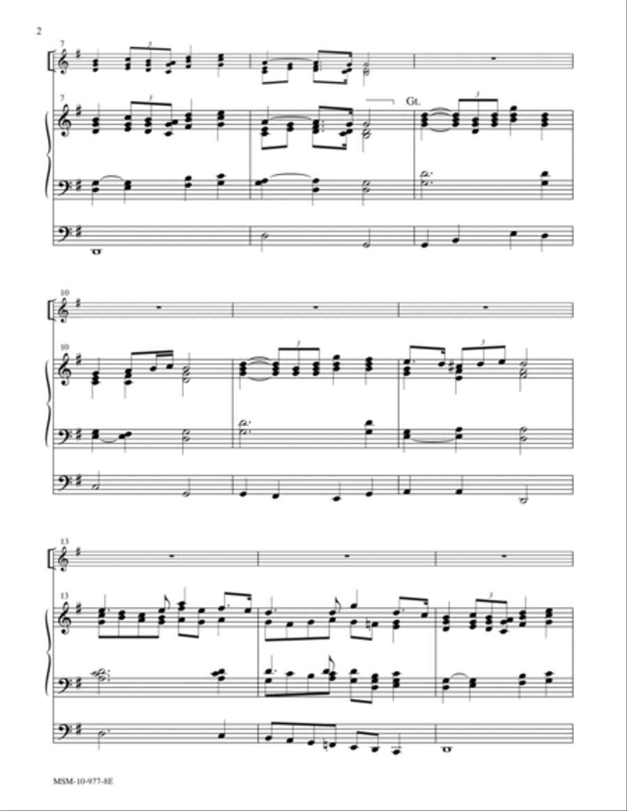 Processional in G Trumpet Trio scores gallery preview page 2