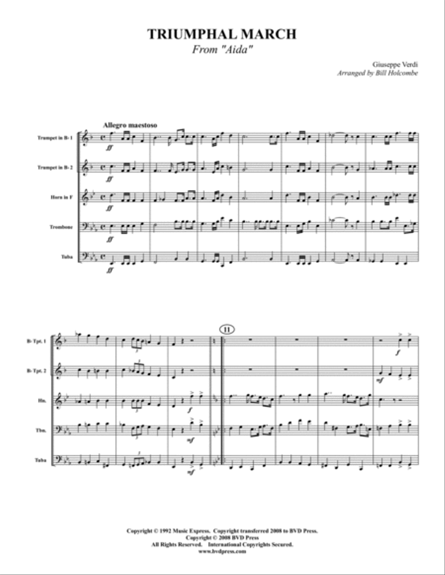 Ceremonial Music for Brass Quintet Brass Quintet scores gallery preview page 5