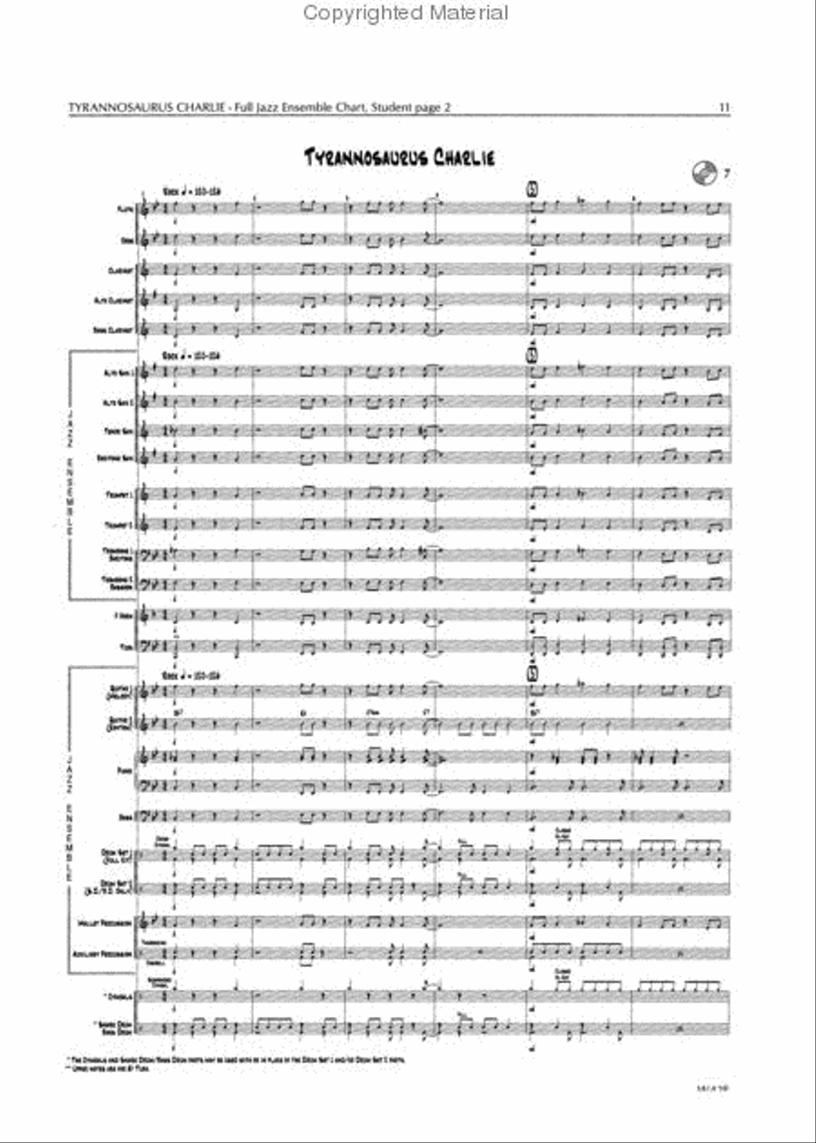 Standard of Excellence First Jazz Performance Score-(Book & CD) Jazz Ensemble scores gallery preview page 2