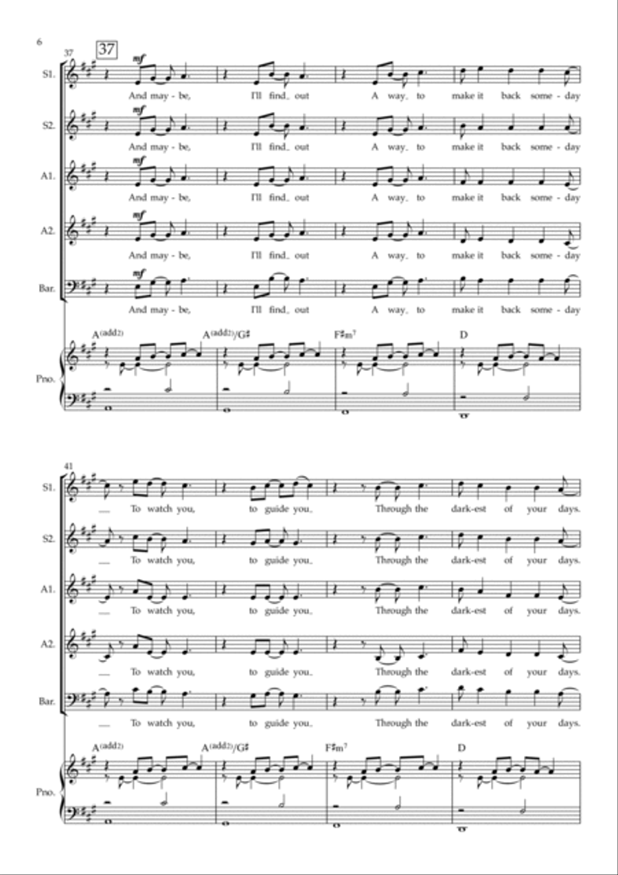 Wherever You Will Go Wherever You Will Go 3-Part scores gallery preview page 6