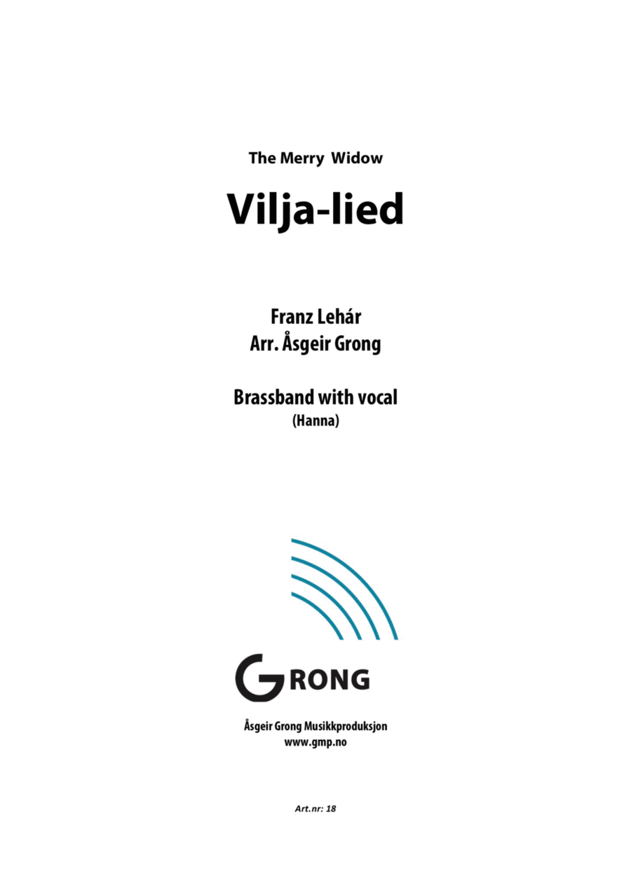 Vilja Lied Brass Band scores gallery preview page 1