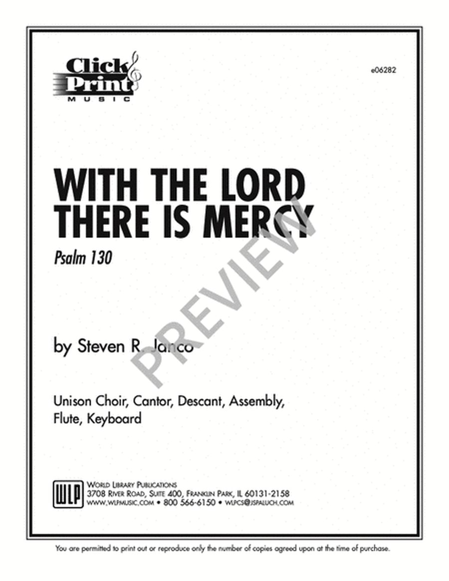 With the Lord There is Mercy