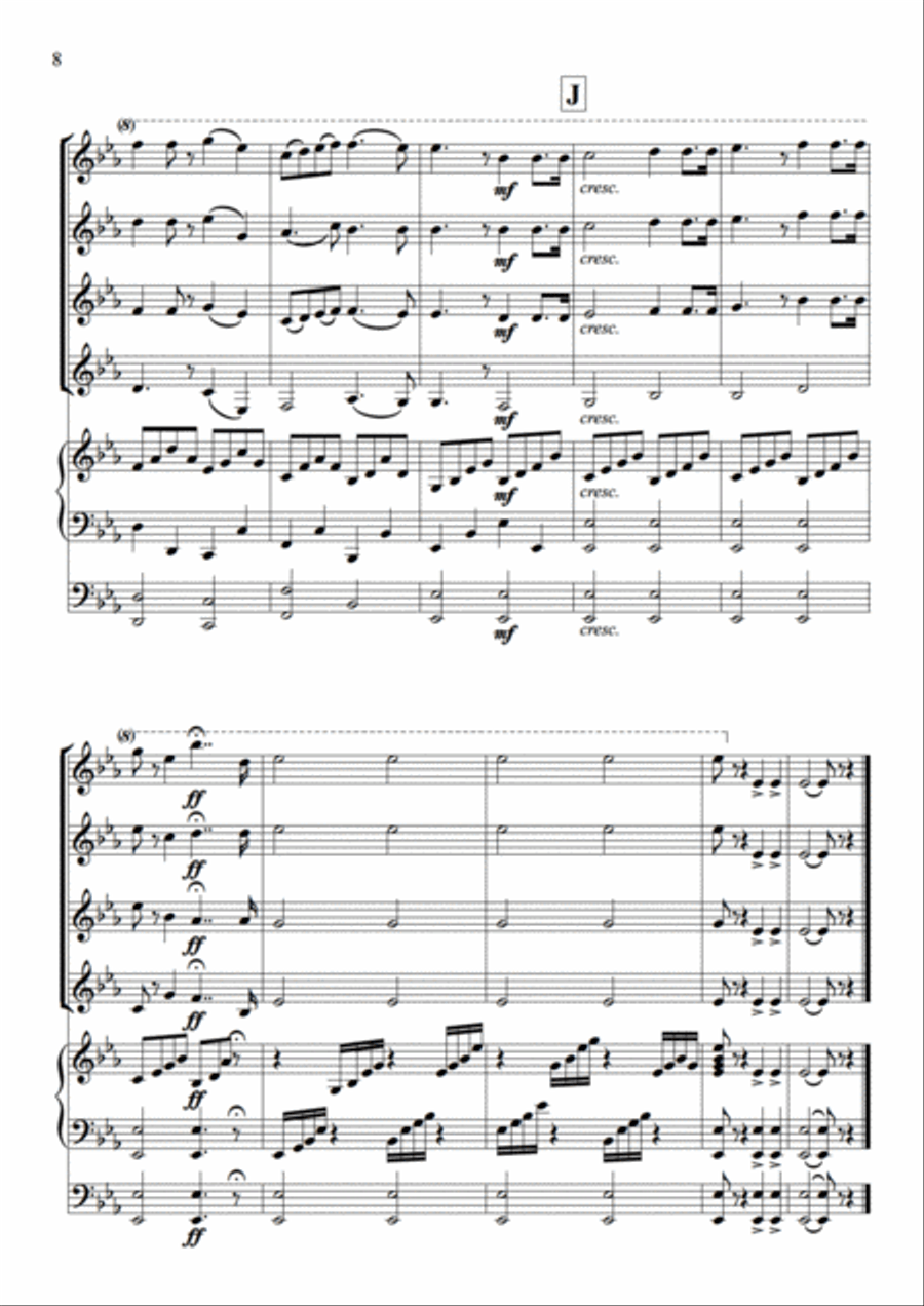 Duet From The Pearl Fishers Set of Parts scores gallery preview page 7