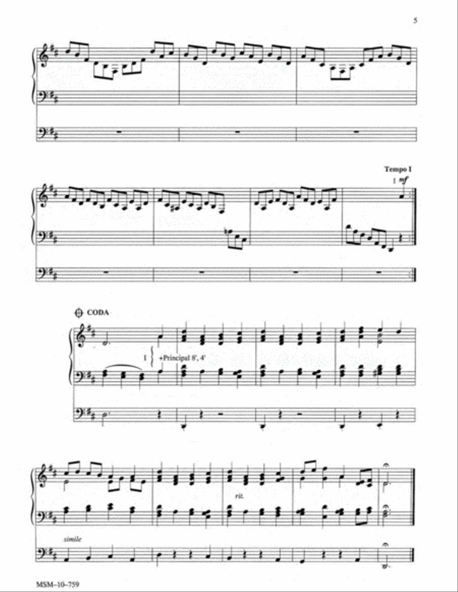 Three Hymns of Praise, Set 4 Organ scores gallery preview page 4