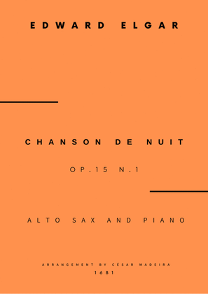 Chanson De Nuit, Op.15 No.1 - Alto Sax and Piano (Full Score and Parts)