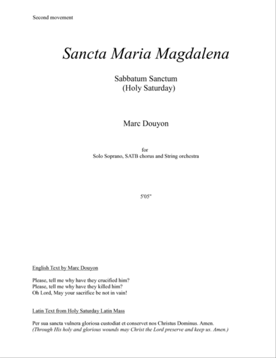 Sabbatum Sanctum Sabbatum Sanctum 4-Part scores gallery preview page 2