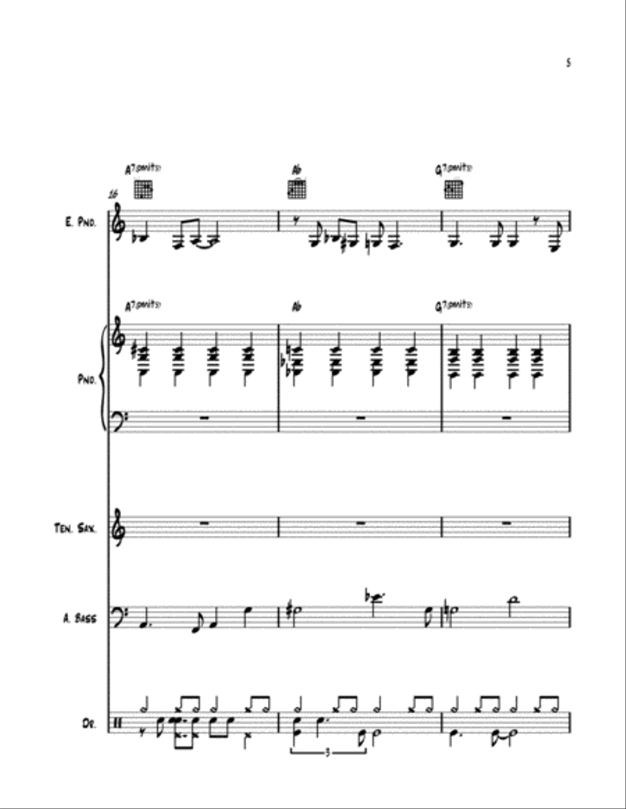 Born Too Late For Love Jazz Ensemble scores gallery preview page 6
