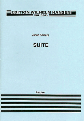 Book cover for Johan Amberg: Suite (Score/Parts)