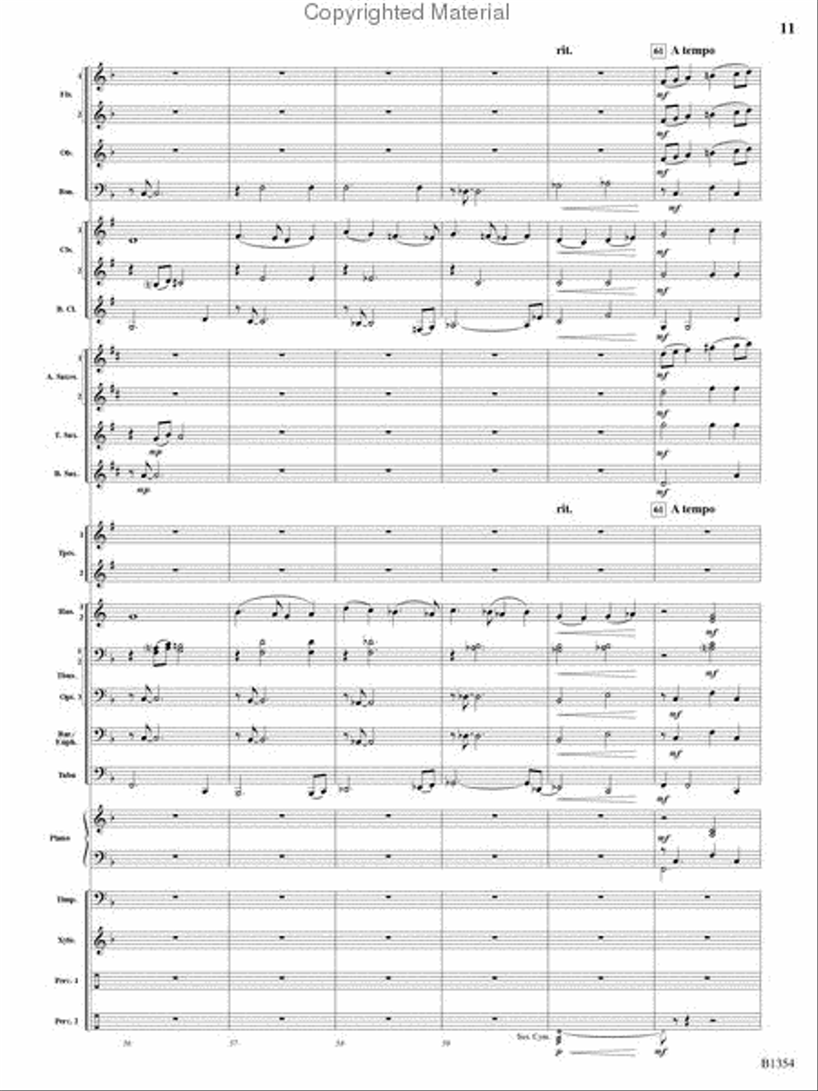 Buccaneer Hornpipe Concert Band scores gallery preview page 10