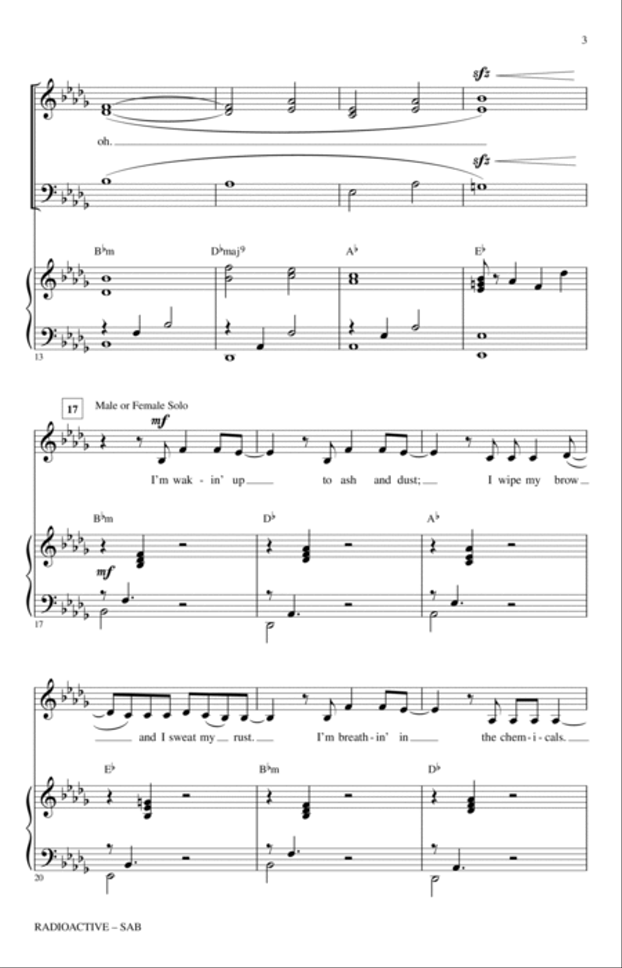 Radioactive 3-Part scores gallery preview page 2